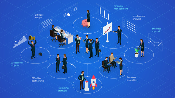 Business & Management Infographic And Concepts alt