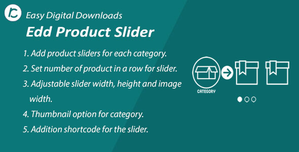 WordPress EDD Product Slider