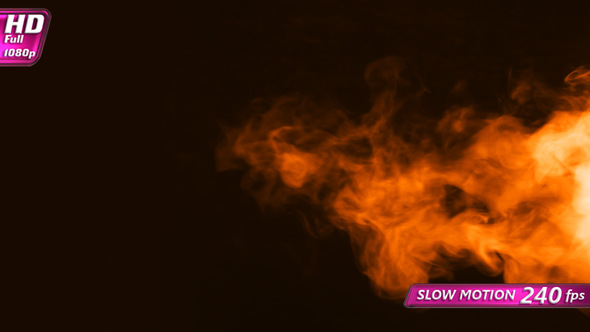 Fiery Hot Gas Stream