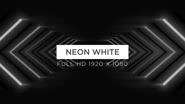 Neon White VJ Loops Background