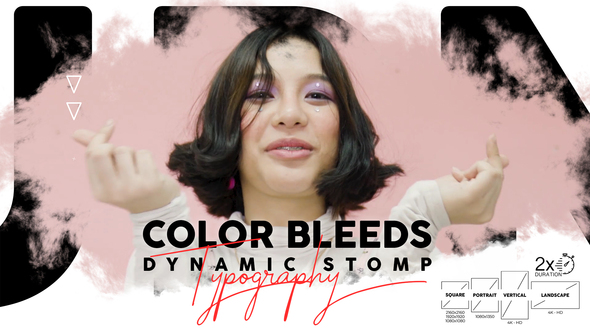 Color Bleeds Dynamic Stomp Typography