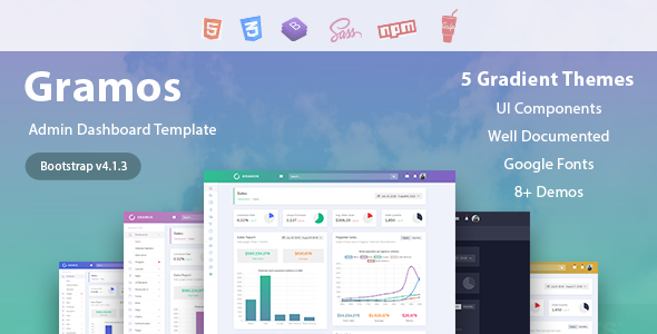 Gramos - Responsive Admin Dashboard Template