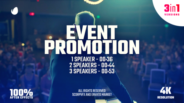 Event Promo 1\2\3 speakers