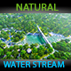 Natural Water Stream And Jungle Dolly Movement  - VideoHive Item for Sale
