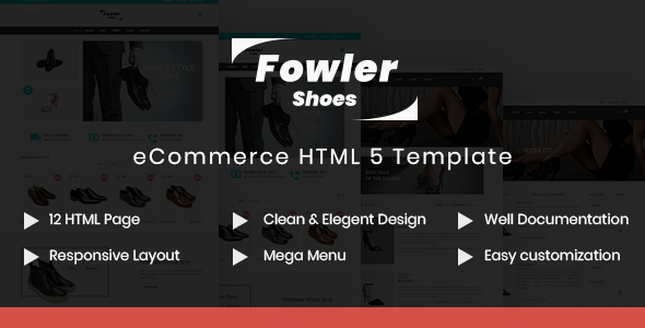Fowler – Shoes Store HTML Template