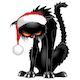 Christmas Evil Black Cat Humorous Character - GraphicRiver Item for Sale