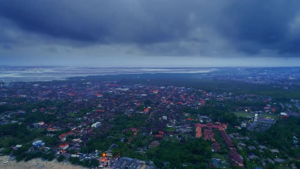 Flight Overlooking the City of Bali on the Indian Ocean 34