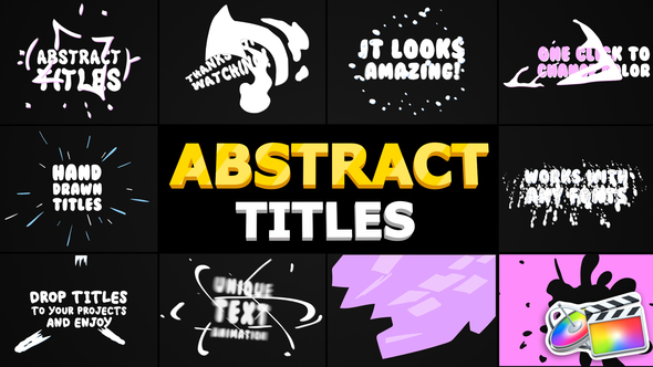 Abstract Cartoon Titles | FCPX alt