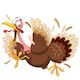 Turkey Thanksgiving Scared and Running Character - GraphicRiver Item for Sale