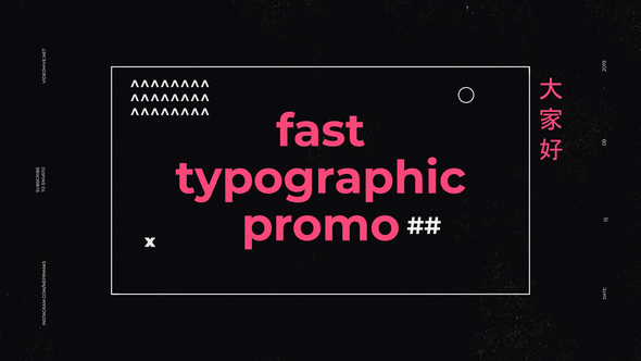 Fast Typographic Promo