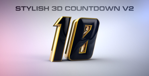 Stylish 3D Countdown v2