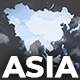 Map of Asia with Countries - Asia Map Kit - VideoHive Item for Sale