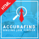 Accurafind - Job Finder HTML Template - ThemeForest Item for Sale