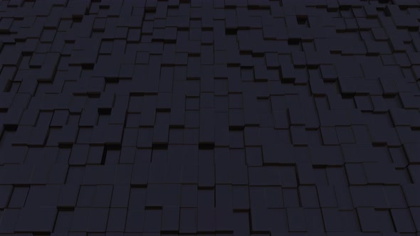 Abstract Black Block Background Seamless Loop