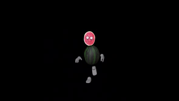 Cartoon Watermelon Dance VII