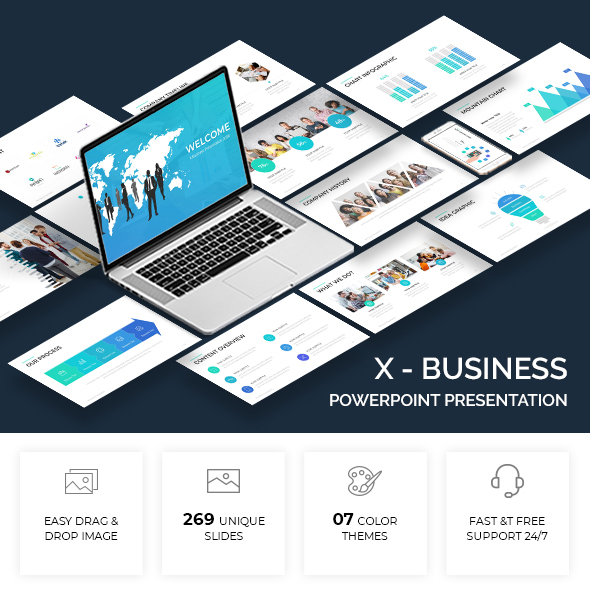 X - Business Powerpoint Template