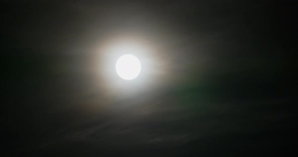 Timelapse of full moon eclipse