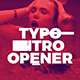 Typo Intro Opener - VideoHive Item for Sale