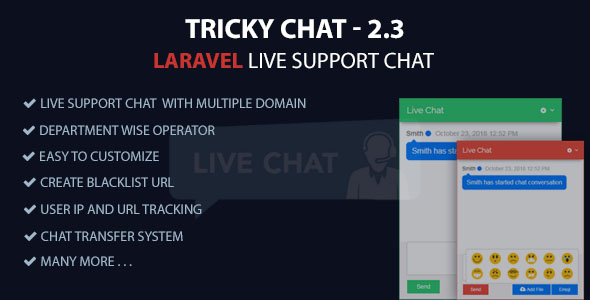 Tricky Chat - Laravel Live Support Chat