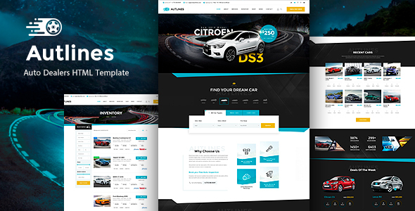 Autlines - Autodealer HTML  Template