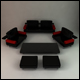 Living Room Set - 3DOcean Item for Sale