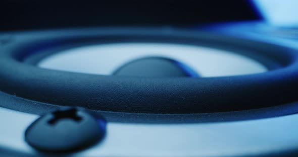 Macro Shot of Pulsating Speaker