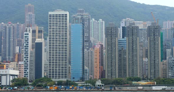 Victoria Harbor, Hong Kong city