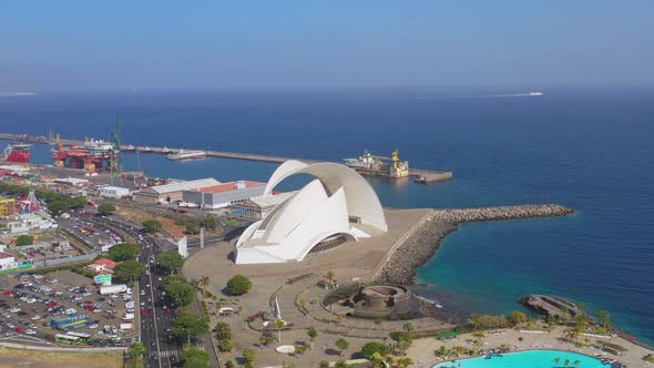Auditorio de Tenerife,music hall in Santa Cruz de Tenerife,Canary Islands,Spain.