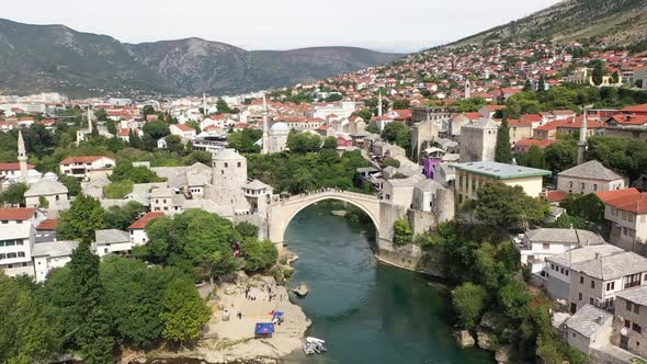 Aerial View on the Stari Most