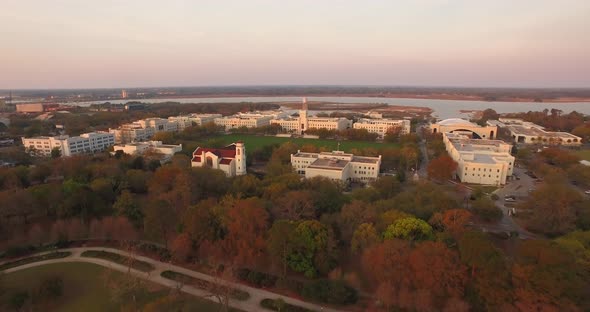 Citadel military college campus in Charleston, SC