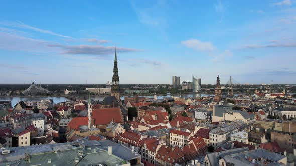 Riga aerial view