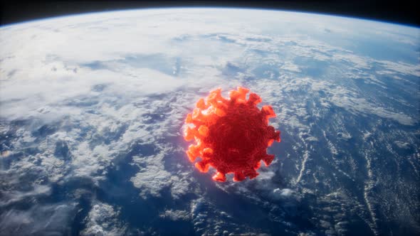 Coronavirus COVID19 on the Earth Orbit alt