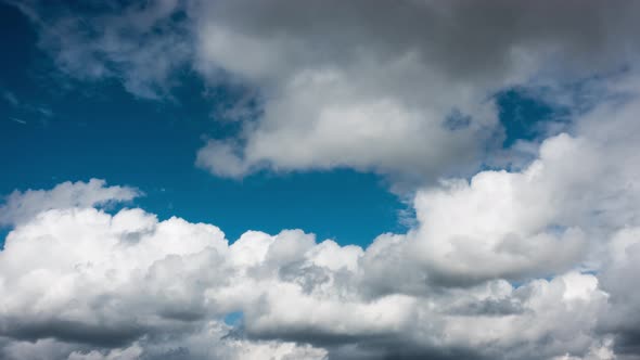 Clouds In Bright Blue Sky