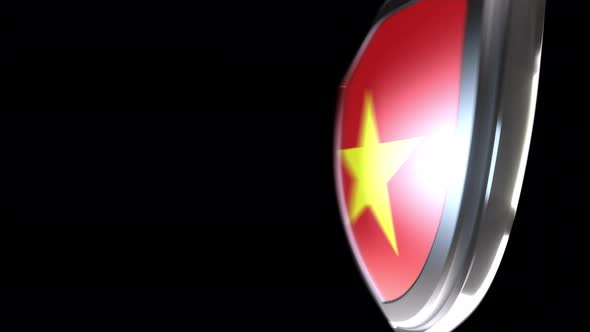 Vietnam Emblem Transition with Alpha Channel - 4K Resolution