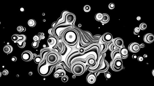 White Psychedelic Abstract Background