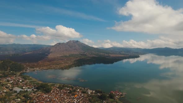 Lake and Volcano Batur