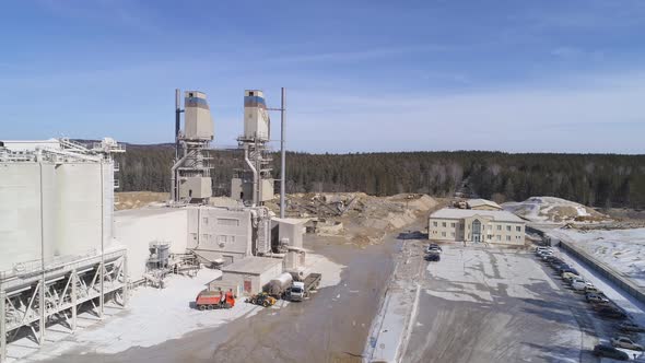 Aerial view of lime plant 01