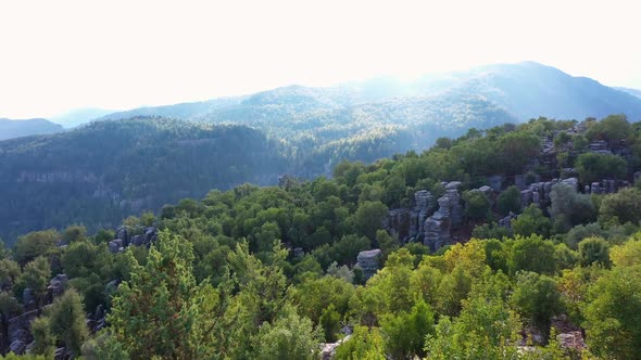 Scenic Mountain Landscape on a Summer Day