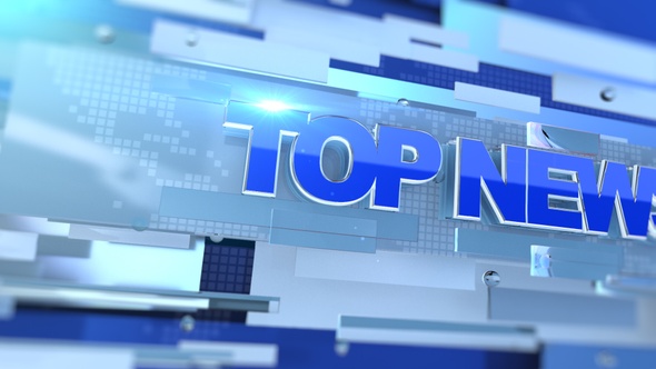 Top News Opening Transition Blue