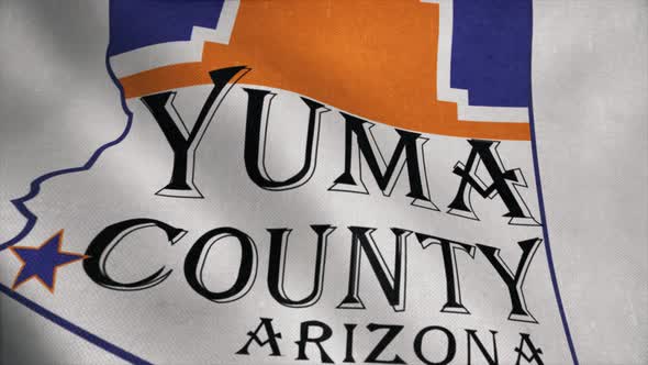 Yuma County Flag State of Arizona United States of America