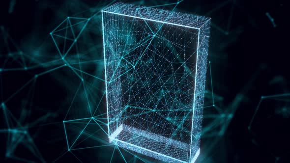 Transformer Box Vertical Hologram Close Up 4k alt