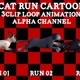 Cat Run Cartoon 3Clip Loop - VideoHive Item for Sale