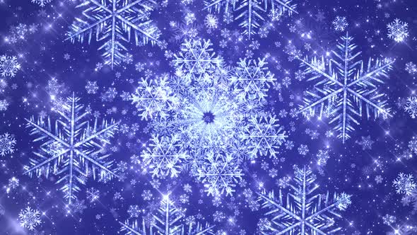 Snowflakes Seamless Blue Bg alt
