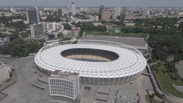 Aerial View of Kyiv By Day. Ukraine