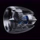 Jet engine inside on dark background. - VideoHive Item for Sale
