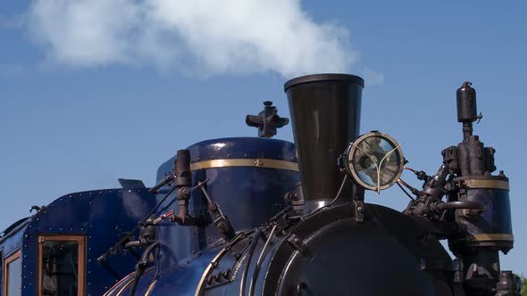Old Steam Locomotive Acting