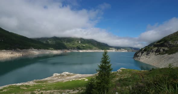 Lake of Tignes, Savoie department, french Alps, France