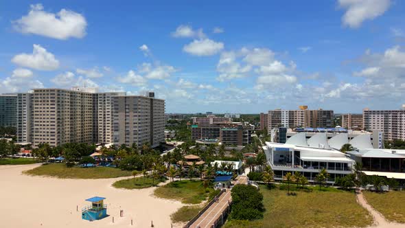 Aerial Video Pompano Beach Oceanic And Pier