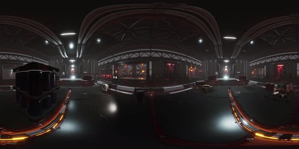 Vr360 View of Spaceship Interior