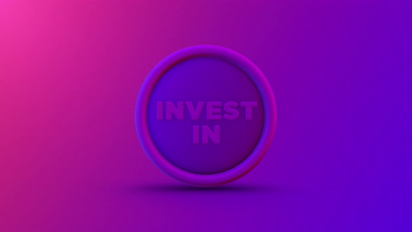 Invest in Nft Rotating Coin Looping Background 4K